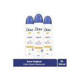 Dove Original Kadın Sprey Deodorant 150 ml x 3 Adet