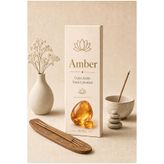 dr baharat Amber Kokulu Çubuk Tütsü 20’li – Kalıcı Oda Kokusu – Hediye Ahşap Tütsü Kayığı – Ev Ofis Yoga Meditasyon