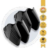 Dr.Maya® | Silikon Fırın Eldiveni 2’li - Isı Yalıtımlı, Kaymaz Yüzey, Esnek ve Kolay Temizlenebilir - 10.5 x 10.5 - Siyah