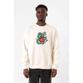 Dragon Samurai Anime Ekru Erkek 2ip Sweatshirt