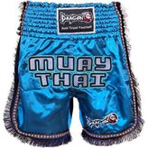 Dragondo Mt3020 Apache Muaythai Şortu Turkuaz Püsküllü Muay Thai Şortu