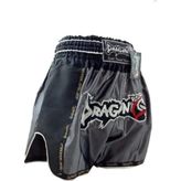 Dragondo Mt3075 Retro Neo Kick Boks Şortu Muay Thai Şort Antrasit