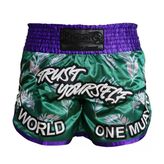 Dragondo Mt3407 One World Muay Thai Şortu Nakışlı Şort