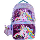 Dream Vest Unicorn 3'lü Çanta Seti Mor (K)