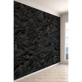 dreamwall Mat Siyah Taş Doku Efektli Tek Parça Duvar Kağıdı