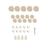 Dremel vb. uyumlu 30 parça keçe mandren seti