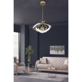 Dron Tek Top 2 Modern Sarkıt LED Avize - Gold