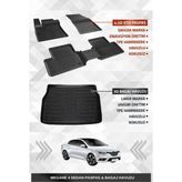 Drs Tuning Sahler Renault Megane 4 Sedan 2016+ Uyumlu 4.5d Premium Havuzlu Oto Paspas ve Liner Marka 3D Kulaklı