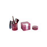 Drt Pembe 3'lü Masaüstü Kalemlik Set