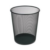 DRT Siyah Metal Fileli Çöp Kovası