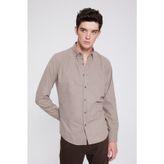 D's Damat 7HC02ORT13265 Regular Fit Vizon Düz Erkek Gömlek