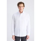 D'S Damat Ds Damat Regular Fit Beyaz Gömlek