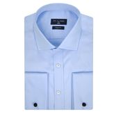 Ds Damat Regular Fit Mavi Düz Gömlek