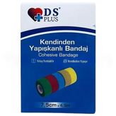 DS Plus 7.5 cm x 4.5 m Mavi Coban Bandaj