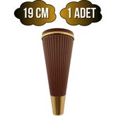 DS Yapı Cihan Desenli 19CM Plastik Ayak Mobilya Masa ve Dolap AYAĞI(19CM)(KAHVERENGİ - Altın) - Kahverengi - 19cm - 1 ADET