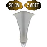 DS Yapı Lüx Lükens Beyaz 20CM Plastik Ayak Mobilya Masa ve Dolap AYAĞI(BEYAZ)(20CM) - 20cm - 2 ADET