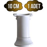 DS Yapı Plastik Beyaz Ayarlanabilir Ayak Masa Dolap ve Mobilya AYAĞI(BEYAZ)(10CM) - 10cm - 1 ADET