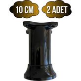 DS Yapı Plastik Siyah Ayarlanabilir Ayak Masa Dolap ve Mobilya Ayağı(Siyah)(6cm - 10CM) - SİYAH - 10cm - 2 ADET