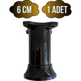 DS Yapı Plastik Siyah Ayarlanabilir Ayak Masa Dolap ve Mobilya Ayağı(Siyah)(6cm - 10CM) - SİYAH - 6cm - 1 ADET