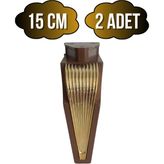 DS Yapı Stil 15CM Plastik Ayak Mobilya Masa ve Dolap AYAĞI(15CM)(KAHVERENGİ - Altın) - Kahverengi - 15cm - 2 ADET