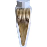 DS Yapı Stil 15CM Plastik Ayak Mobilya Masa ve Dolap Ayağı(Kahverengi-Beyaz-Siyah Altın 15CM) - Beyaz - Gold