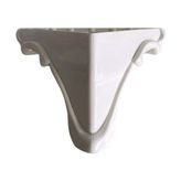 DSYapıAksesuar Lükens Şeritli 11CM Plastik Ayak Mobilya Masa ve Dolap Ayağı(Beyaz 11CM)