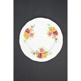 Duchess Sarı Kırmızı Çiçekli Pasta Tabağı 16.5 cm