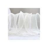 DUCK HOBY İncili Fırfırlı Tül KREM Organze Kurdele 2 Mt (cm x 2mt), Çiçek Malzemesi, Gelin Buketi, Bohça Misinalı Fırfır
