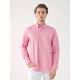 Dufy 94867 Pembe Erkek Gömlek