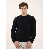 Dufy Siyah Erkek Regular Fit Bisiklet Yaka Sweatshirt