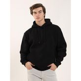 Dufy Siyah Erkek Regular Fit Kapüşonlu Sweatshirt