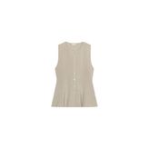 DÜĞMELİ PEPLUM FİTİLLİ TOP