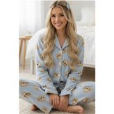 Düğmeli Wellsoft Pijama Takım 7922