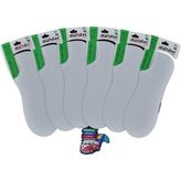 Dündar Dikişsiz Bambu Plus Erkek Sneaker - D003 6 Adet Beyaz - 40 - 44 - Beyaz - Beyaz