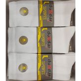 Dündar Plus 7101 Erkek Tenis Çorap 6 Adet - Beyaz - 40 - 45