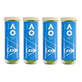 Dunlop Australian Open 3'Lü 4 Kutu Tenis Topu
