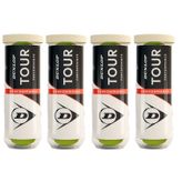 Dunlop Tour Performance 3'Lü 4 Kutu Tenis Topu