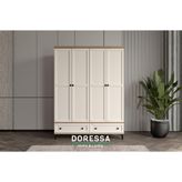 Duns Walnut 4 Kapılı Gardırop | 4 Kapılı