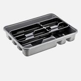 Dünya Plastik ABS Plastik 38.6x31.2 cm 12 Bölmeli Çekmece İçi Kaşıklık Gri