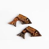 Dünyadan Hediyeler Ahşap Balık Magnet 2 li Set