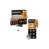 Duracell BASIC AA Alkalin Kalem Pil (10'lu Paket) & LR44 Alkalin Özel Pil (10'lu Paket)