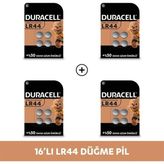 DURACELL LR44 Alkalin Özel Pil (16'lı Paket)