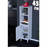 Duru 45 cm Raflı Mutfak Kiler Düzenleyici Dolap Banyo Havluluk Dolap Beyaz 45x150x32 cm