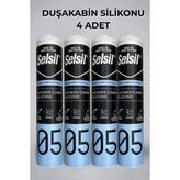 Durul Selsil 05NO Duşakabin Silikonu - 4 Adet