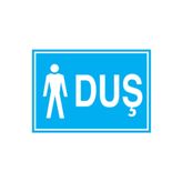 Duş Uyarı Tabelası - 70x100 Alüminyum Kompozit Panel - D1