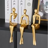 Düşünen Soyut Üçlü Biblo, Gold