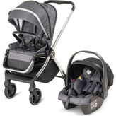Duux Pro Max2 I-Size Çift Yönlü Kolay Katlanabilen Su Geçirmeyen Yağmurluk Hediyeli Travel Sistem Bebek Arabası Black - Dark Grey