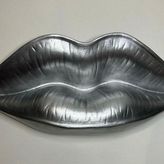 Duvar Aksesuarı Dudak Obje, Silver