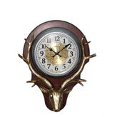 Duvara Asmalı Geyik Saat Dekoratif Hediyelik