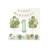 DÜVENCİ TİCARET KÜF YEŞİLLİ BALON ZİNCİR SET